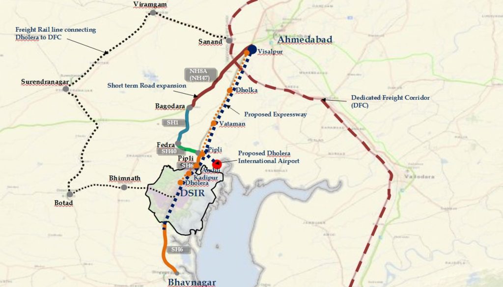 Delhi Mumbai industrial corridor Map